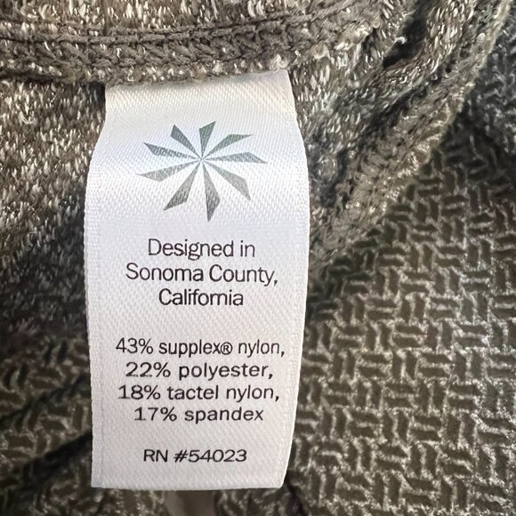 Athleta Green/White Patterned Soft leggings - Picture 5 of 5